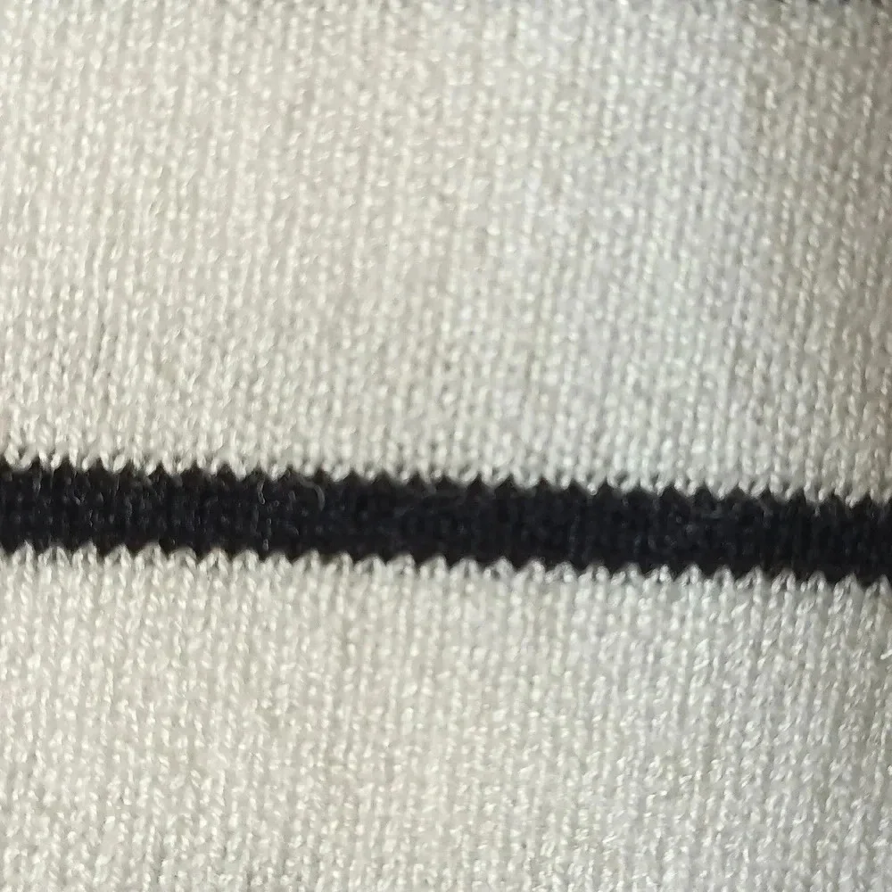 NEW White House Black Market striped bow tie sweater 3/4 sleeves striped XS - Picture 8 of 11